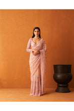 Load image into Gallery viewer, Rose Pink Net Saree
