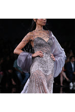 Load image into Gallery viewer, Helena Shimmer Tulle Body Con Bustier Gown
