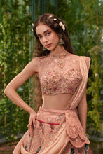 Load image into Gallery viewer, Gulnaar- The Rose Garden lehenga

