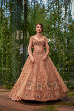 Load image into Gallery viewer, Mayur Mukut- The Crowned Peacock lehenga
