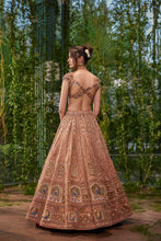 Load image into Gallery viewer, Mayur Mukut- The Crowned Peacock lehenga
