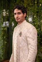 Load image into Gallery viewer, Naksh- The Ivory Tapestry Sherwani
