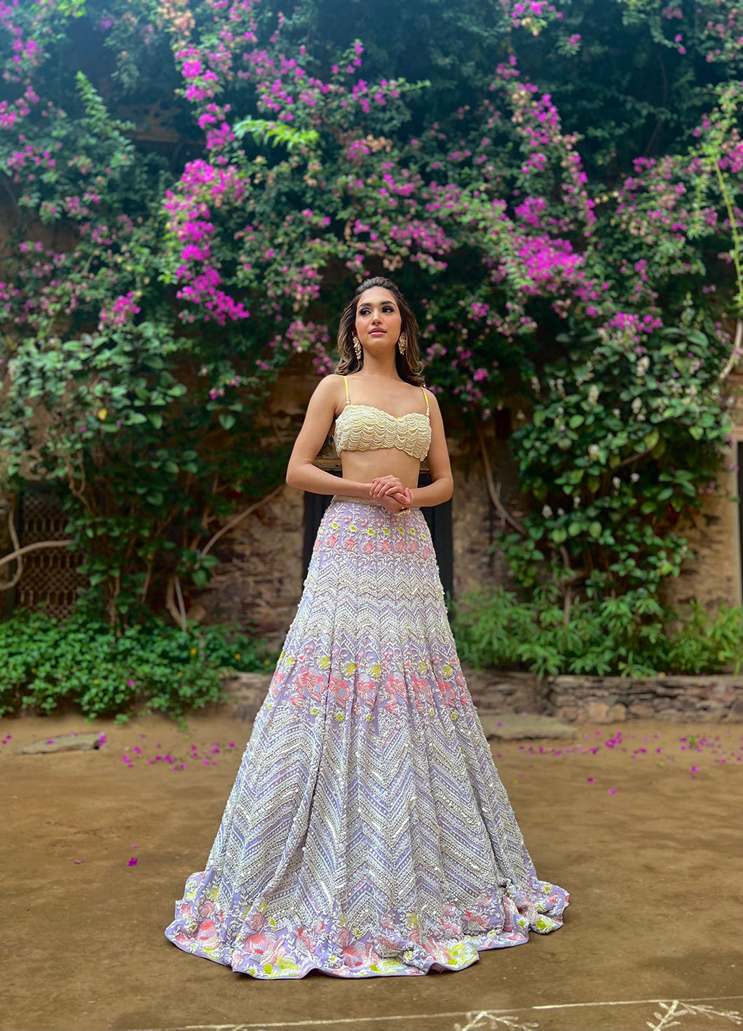 Alara mermaid lehenga set