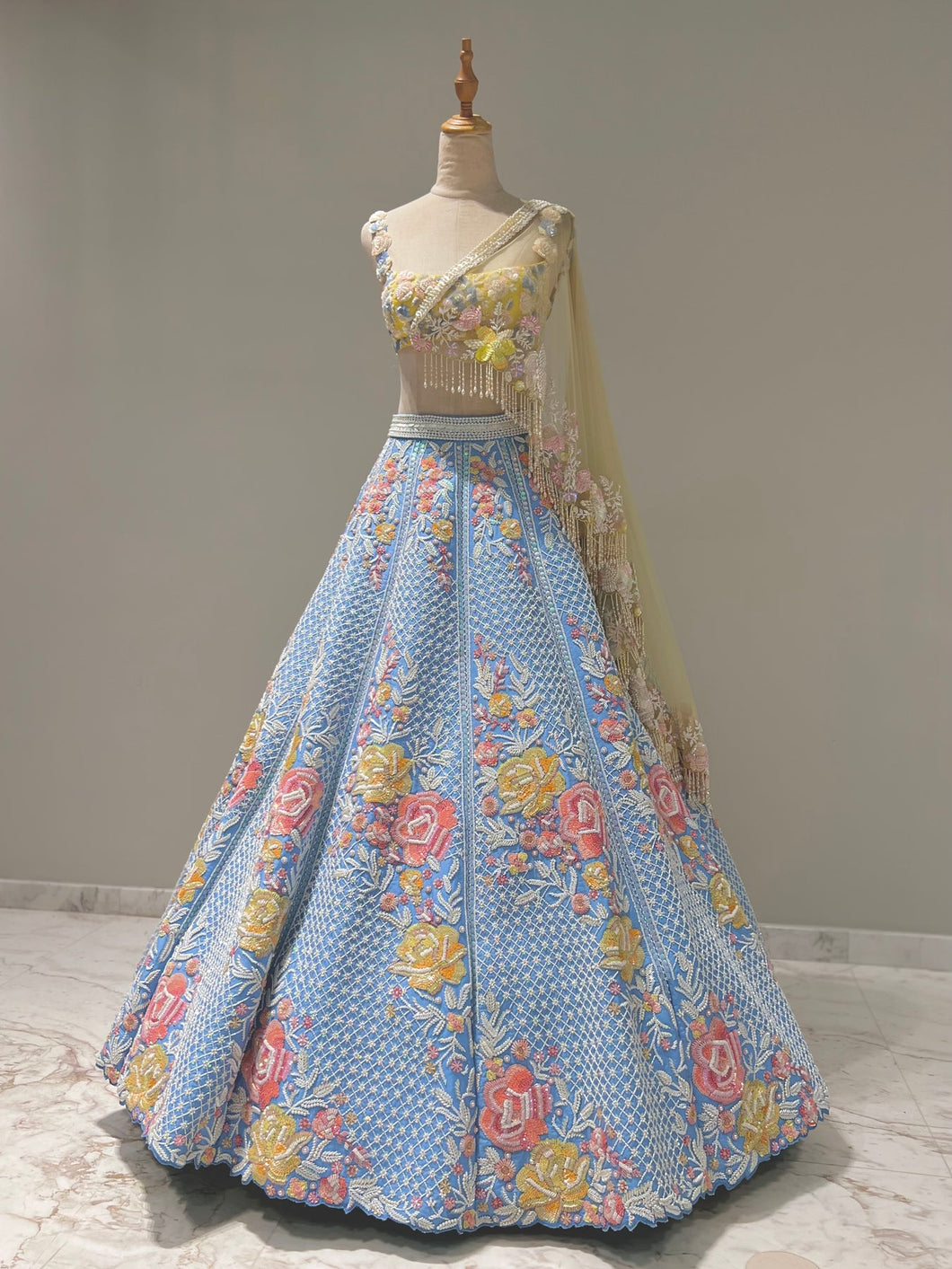 custom Magnolia lehenga set