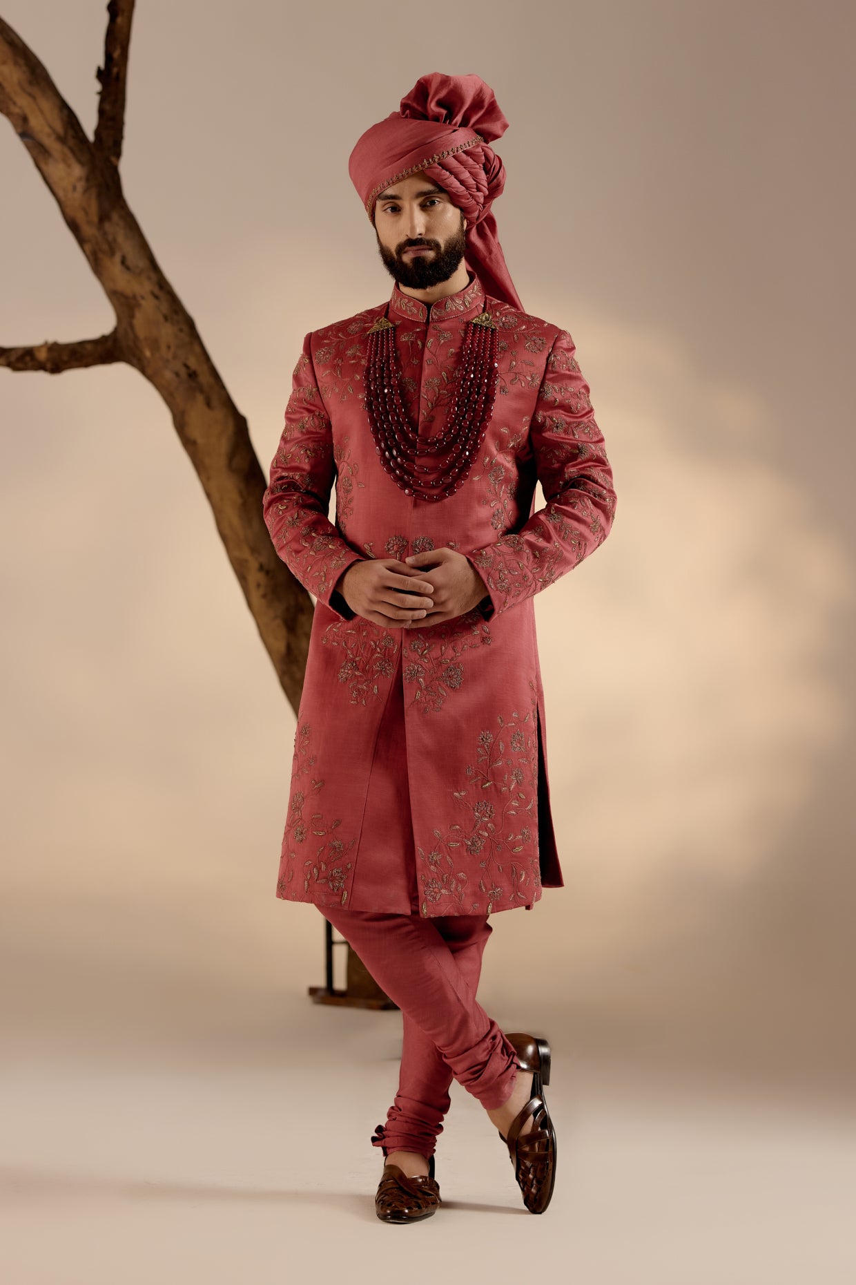 Red Ochre Sherwani