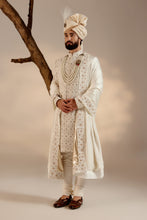 Load image into Gallery viewer, Albino white Sherwani set
