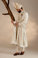 Load image into Gallery viewer, Albino white Sherwani set
