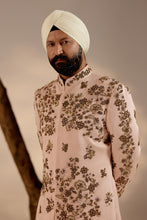 Load image into Gallery viewer, Shell-pink sherwani set
