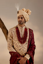 Load image into Gallery viewer, Pale Gold Sherwani set
