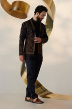 Load image into Gallery viewer, Black &amp; Gold Short Jacket
