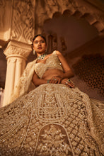 Load image into Gallery viewer, Ivory heavily embroidered lehenga
