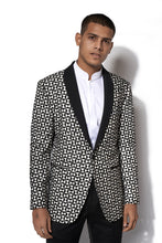 Load image into Gallery viewer, Black &amp; White Embroidered Tuxedo

