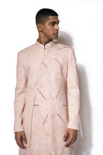 Load image into Gallery viewer, Pink Embroidered Long Jacket Set
