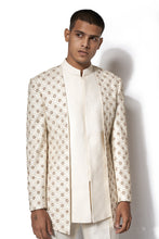 Load image into Gallery viewer, Ivory Embroidered Layered Bandhgala
