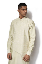 Load image into Gallery viewer, Pista Green Asymmetrical Embroidered Kurta Set
