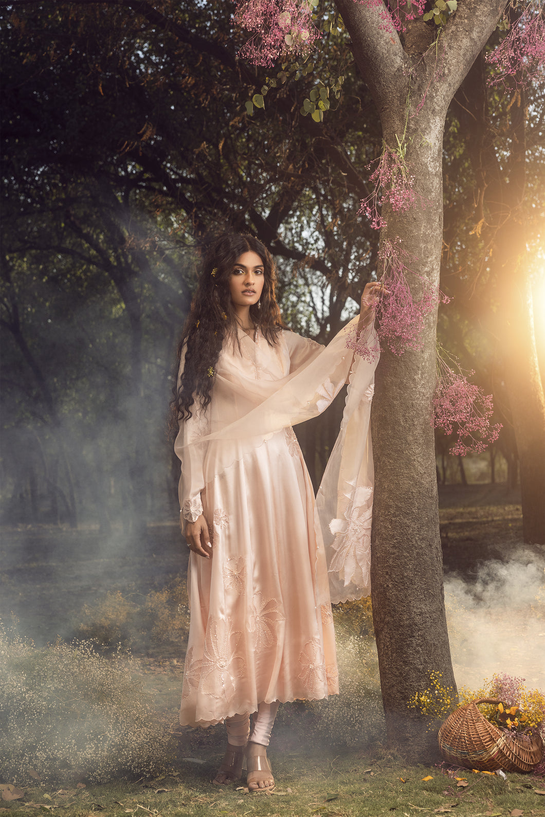 BLUSH PINK ANARKALI SET