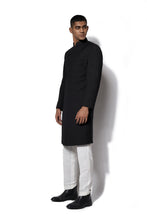 Load image into Gallery viewer, Black Basic Long Jacket Set

