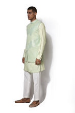 Load image into Gallery viewer, Pista Green Bundi set with Embroidered details
