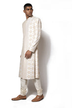 Load image into Gallery viewer, Ivory Hand Embroidered Sherwani Set
