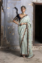 Load image into Gallery viewer, JADE GREEN BANARSI SAREE
