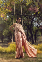 Load image into Gallery viewer, SALMON OMBRE SAREE
