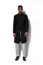 Load image into Gallery viewer, Black Basic Long Jacket Set
