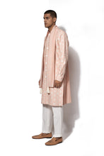 Load image into Gallery viewer, Pink Front Open Embroidered Kurta Set
