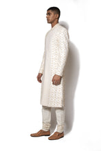 Load image into Gallery viewer, Ivory Hand Embroidered Sherwani Set
