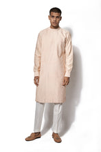 Load image into Gallery viewer, Peach Asymmetrical Embroidered Kurta Set
