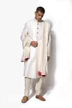 Load image into Gallery viewer, Ivory Hand Embroidered Sherwani Set
