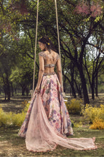Load image into Gallery viewer, PINK FLORAL PRINTED LEHENGA
