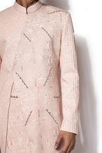 Load image into Gallery viewer, Pink Embroidered Long Jacket Set
