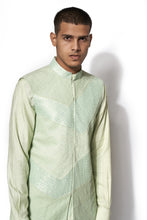 Load image into Gallery viewer, Pista Green Bundi set with Embroidered details
