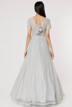 Load image into Gallery viewer, Aqua net self on self embroidered lehenga
