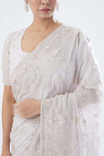 Load image into Gallery viewer, BLUSH PINK EMBROIDERED SAREE SET
