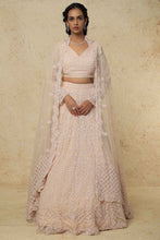 Load image into Gallery viewer, Firoza raw silk embroidered lehenga
