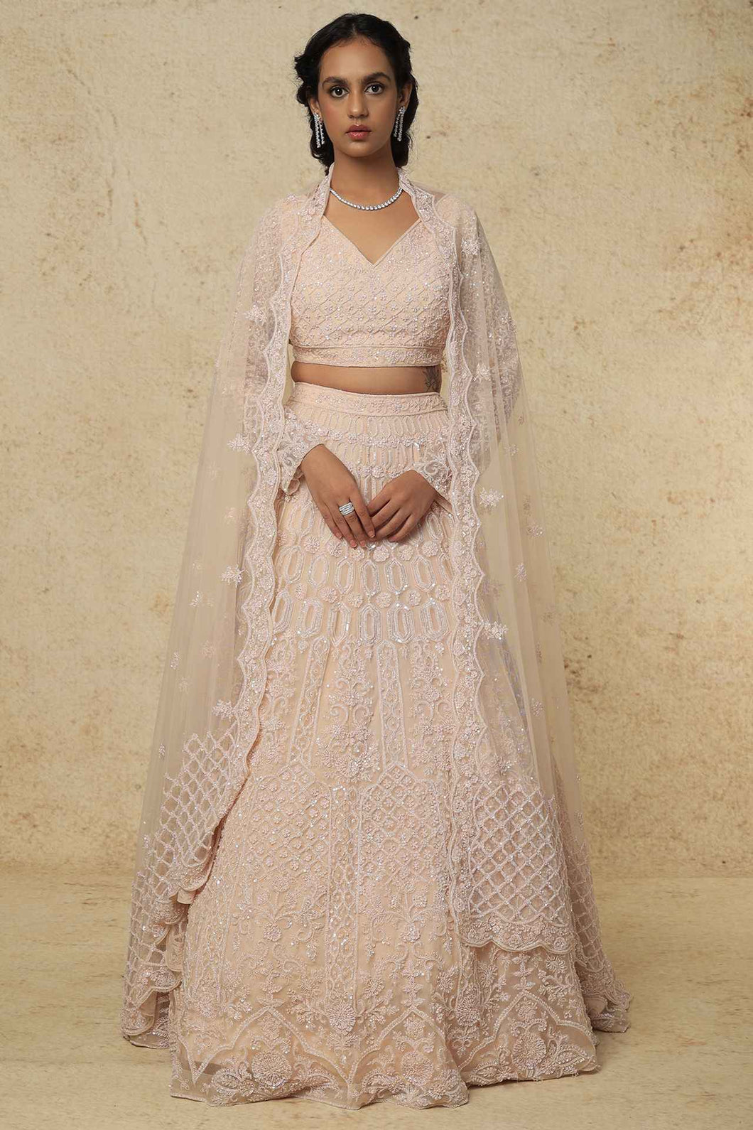 Firoza raw silk embroidered lehenga