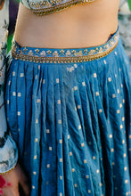 Load image into Gallery viewer, Powder Blue Printed &amp; Embroidered Lehenga Set
