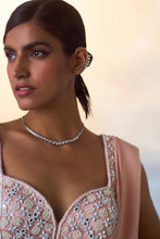 Load image into Gallery viewer, DUSTY PEACH GEORGETTE DRAPE SAREE
