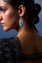Load image into Gallery viewer, BLACK GEOR. SAREE
