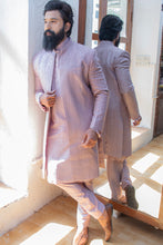 Load image into Gallery viewer, Mauve jacket style sherwani set
