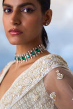 Load image into Gallery viewer, IVORY NET SAREE
