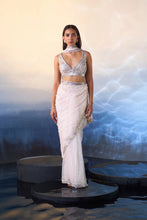 Load image into Gallery viewer, PINK ORGANZA SAREE
