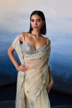 Load image into Gallery viewer, GOLD NET SAREE
