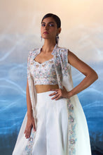 Load image into Gallery viewer, White Organza Jacket SET
