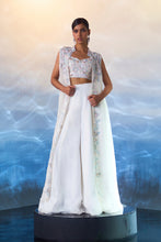 Load image into Gallery viewer, White Organza Jacket SET
