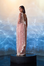 Load image into Gallery viewer, BLUSH PINK NET SAREE
