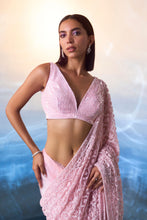 Load image into Gallery viewer, PINK NET SAREE
