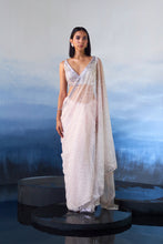 Load image into Gallery viewer, PINK ORGANZA SAREE
