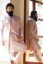Load image into Gallery viewer, Mauve jacket style sherwani set
